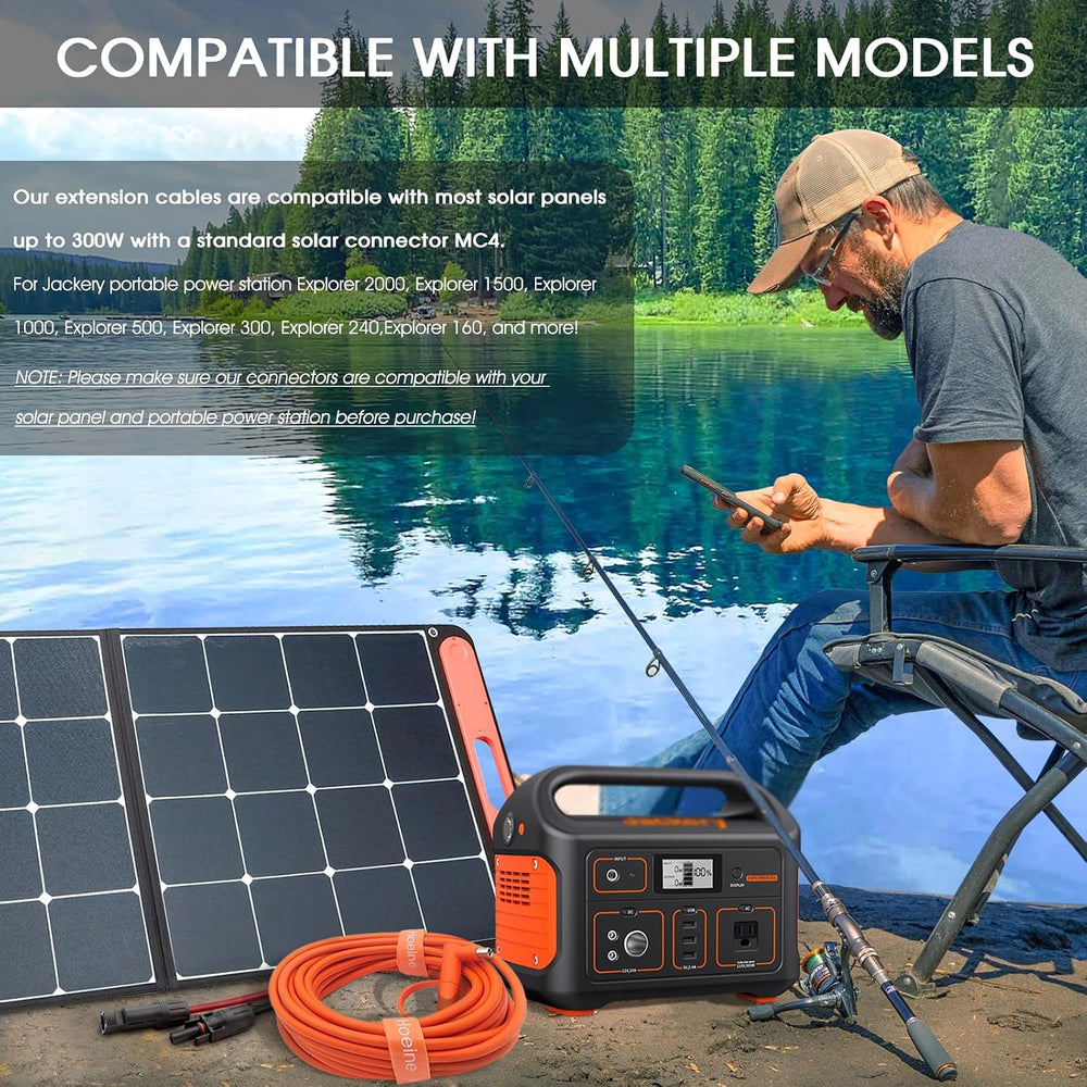 10FT MC4 to DC 8mm Adapter Cable for Jackery Portable Power Station