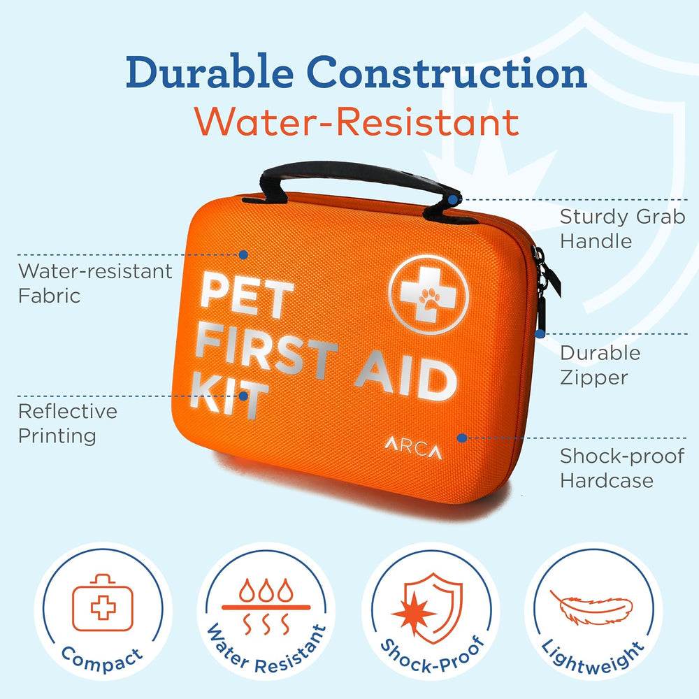 ARCA PET Cat & Dog First Aid Kit for Car - Pet Emergency Kit for Home Off...