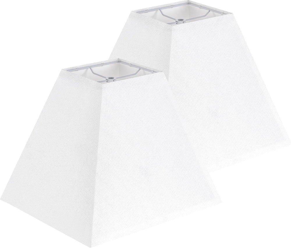 GO&SO Small White Square Lamp Shades for Small Table Lamps, 4"×9&quo...