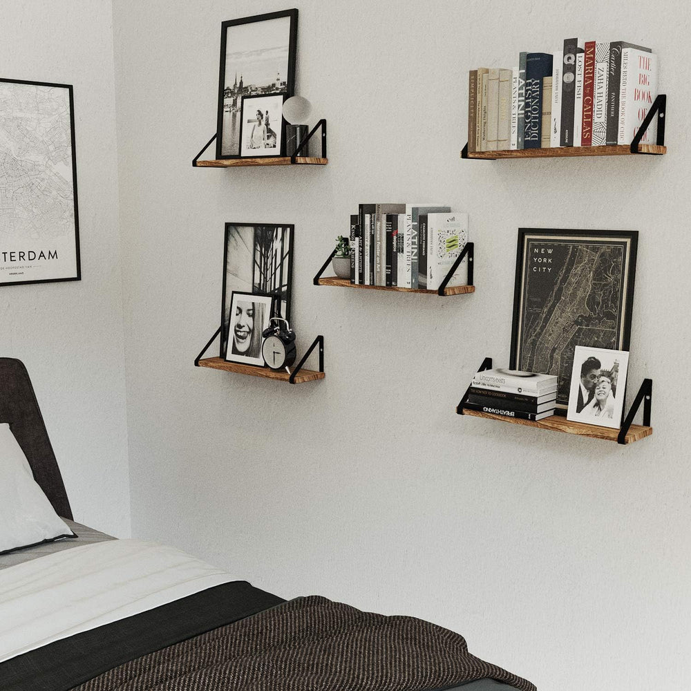Wallniture Ponza 17'' x 4.5'' Floating Wall Shelf Bathroom, S...