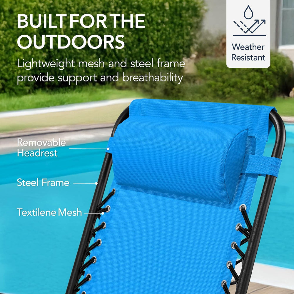 Best Choice Products Outdoor Patio Rocking Chair, Aqua Blue