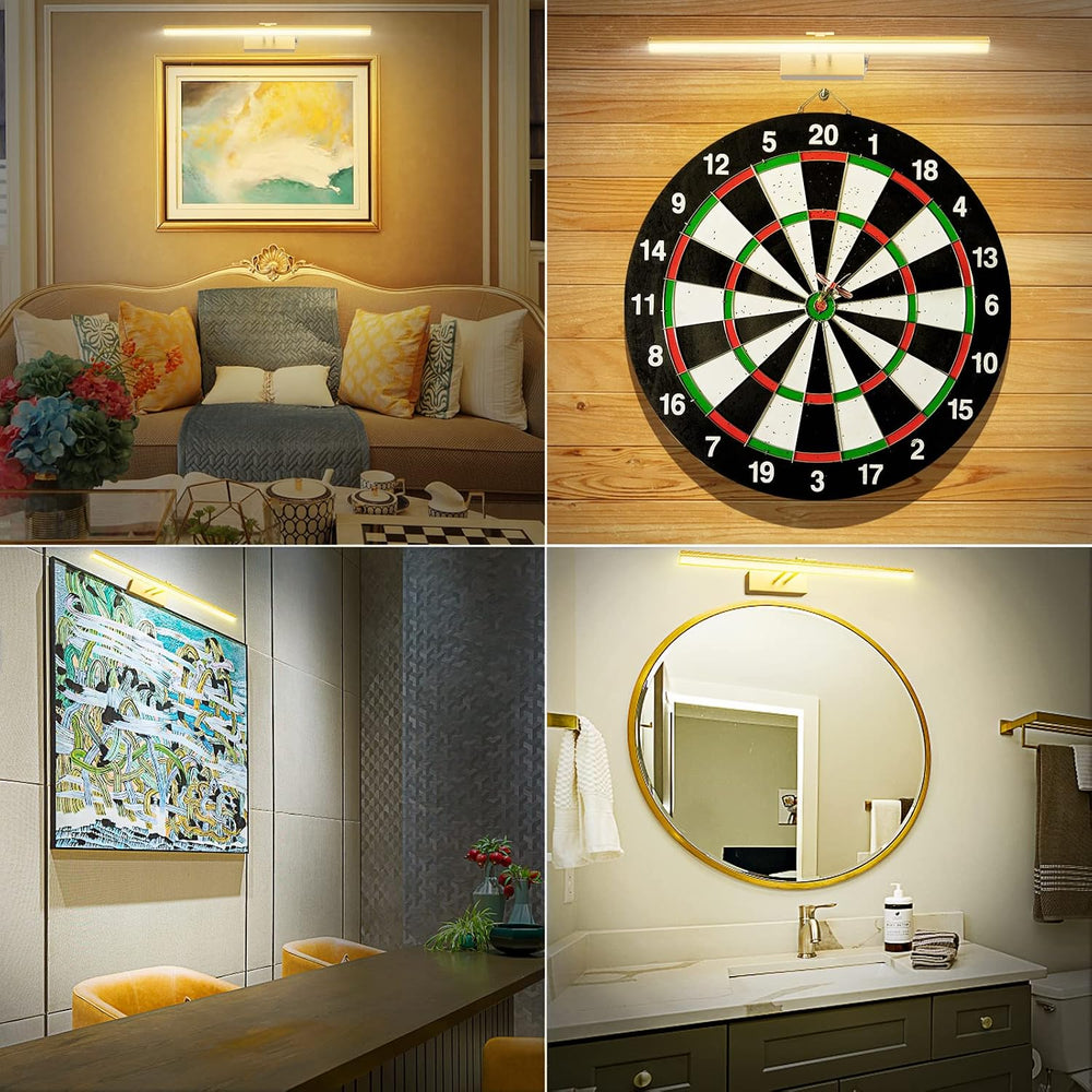 HEAGEERO Picture Lights for Wall,16in Gallery Light,5000mAh Art Light