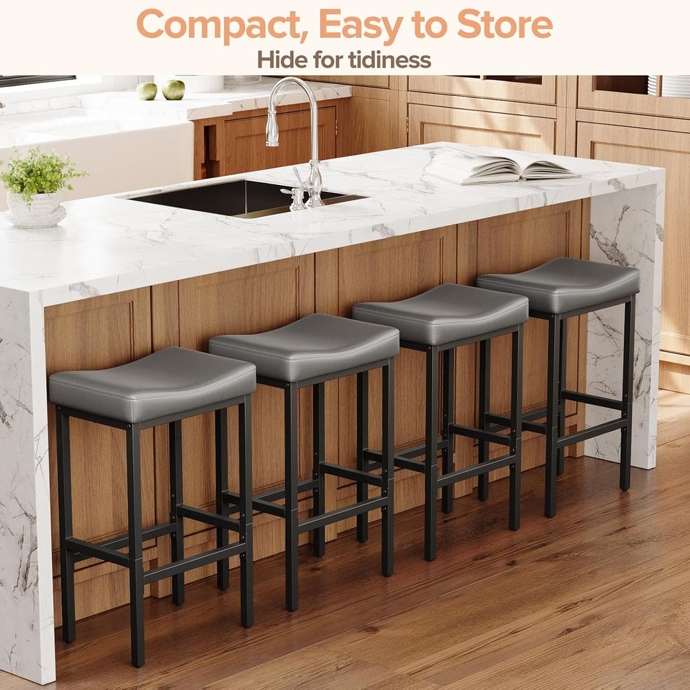 Compact 24 Inch Counter Height Bar Stools Set of 2
