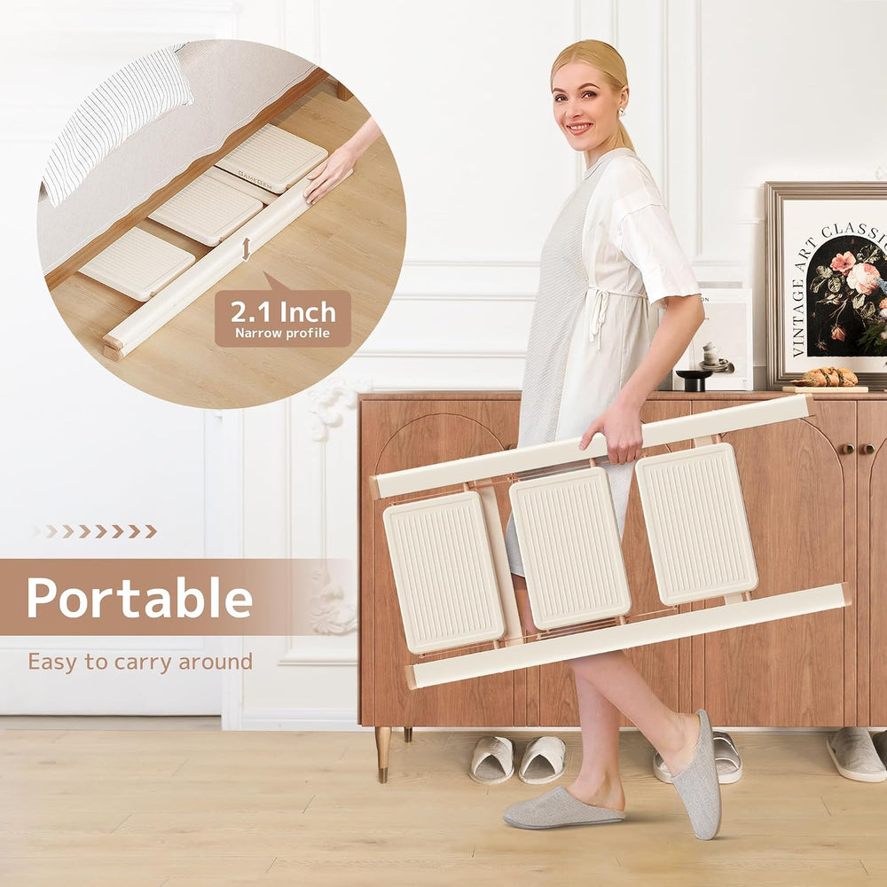 3 Step Ladder, Foldable Step Stool with Wide Anti-Slip Pedal