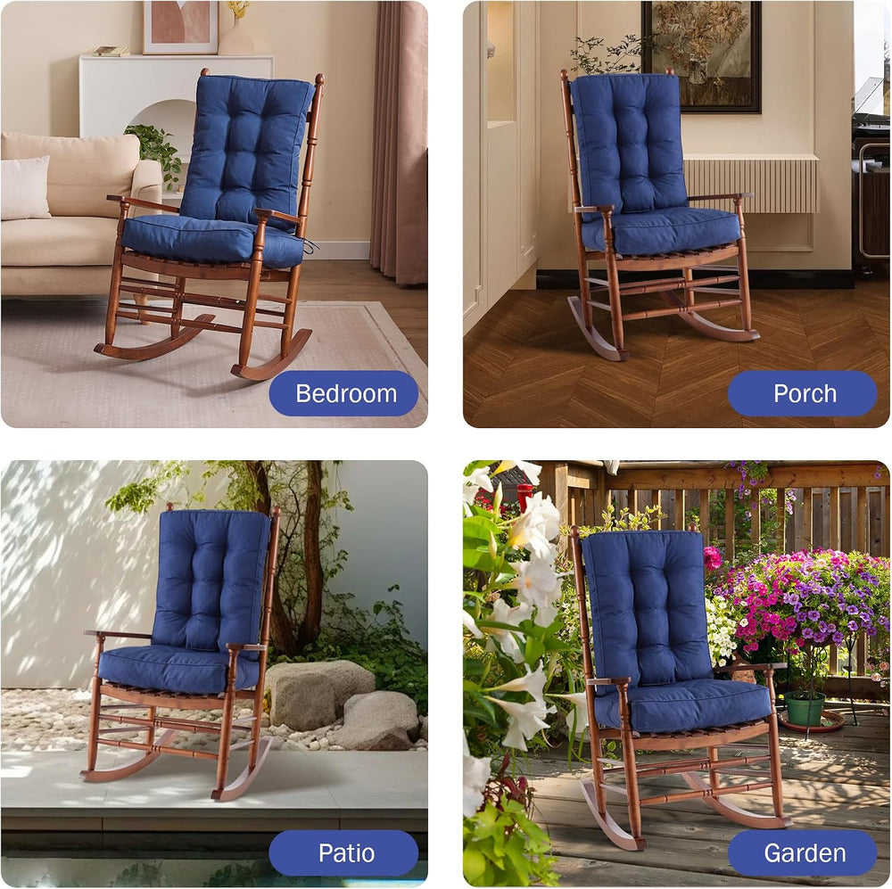 IPYNBAP Rocking Chair Cushion, Waterproof and Fade-Resistant Patio Chair Cush...