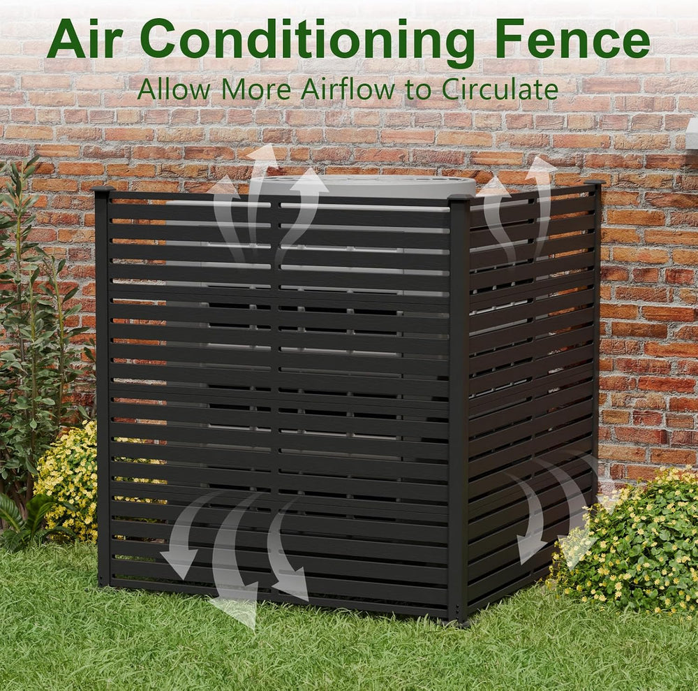 47" W x 48" H Air Conditioner Fence Panels, Pool Equipment Enclosur...