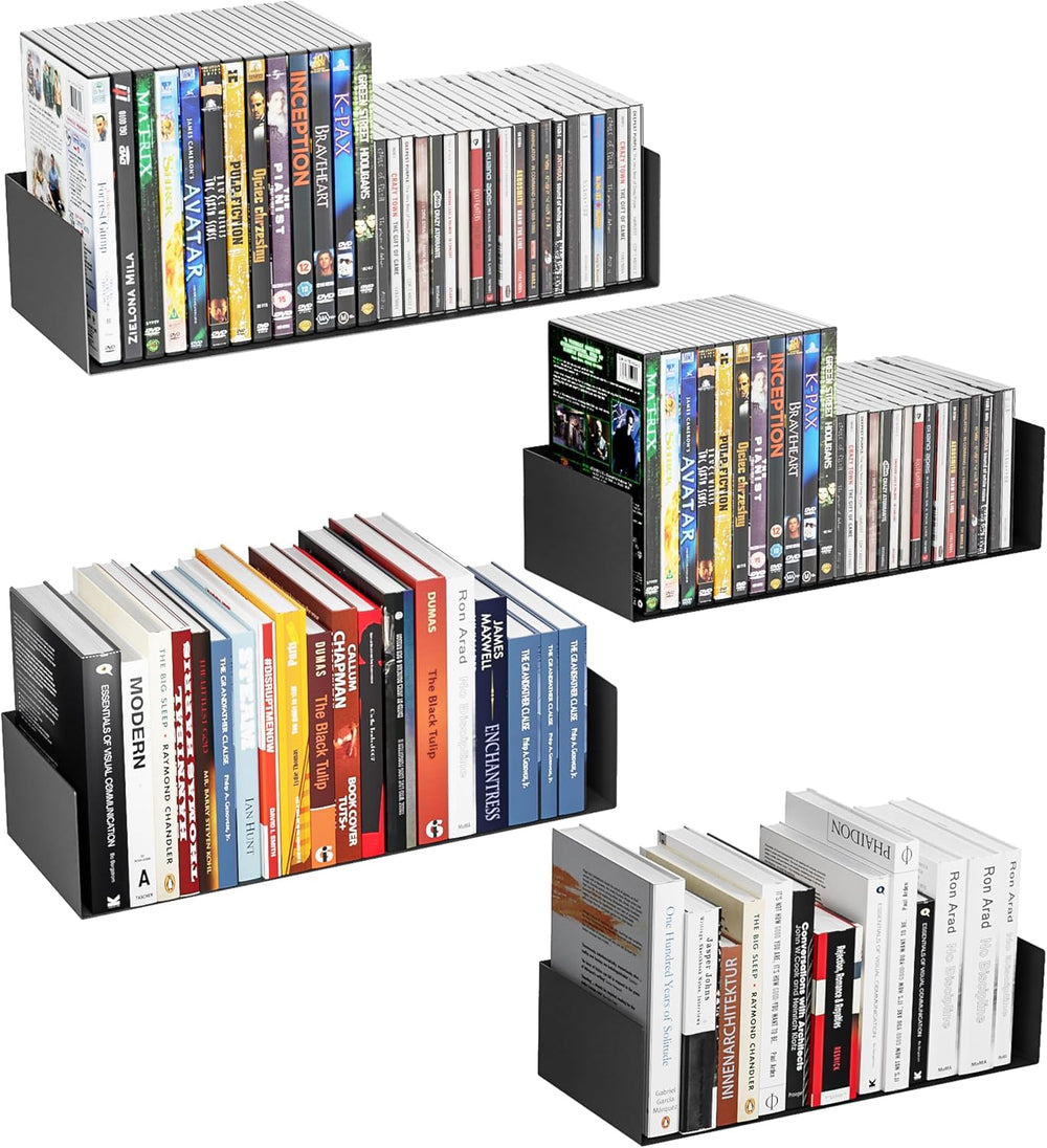 Metal Bali Floating Wall Shelves 15.5&13.8INCH for Storage and Decor Wall...