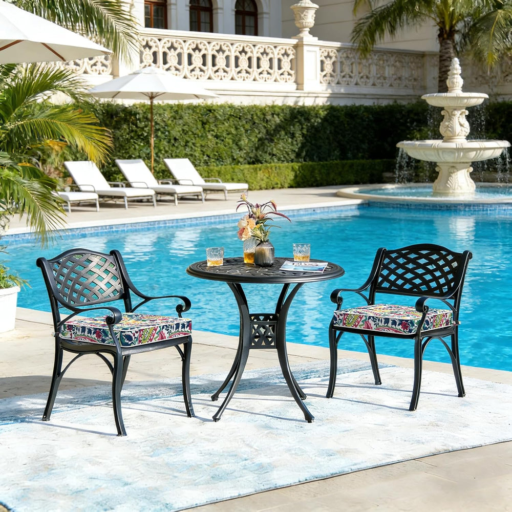 LVTXIII Patio Chair Cushions 19"x19"x3", Water-Repellent Outdo...