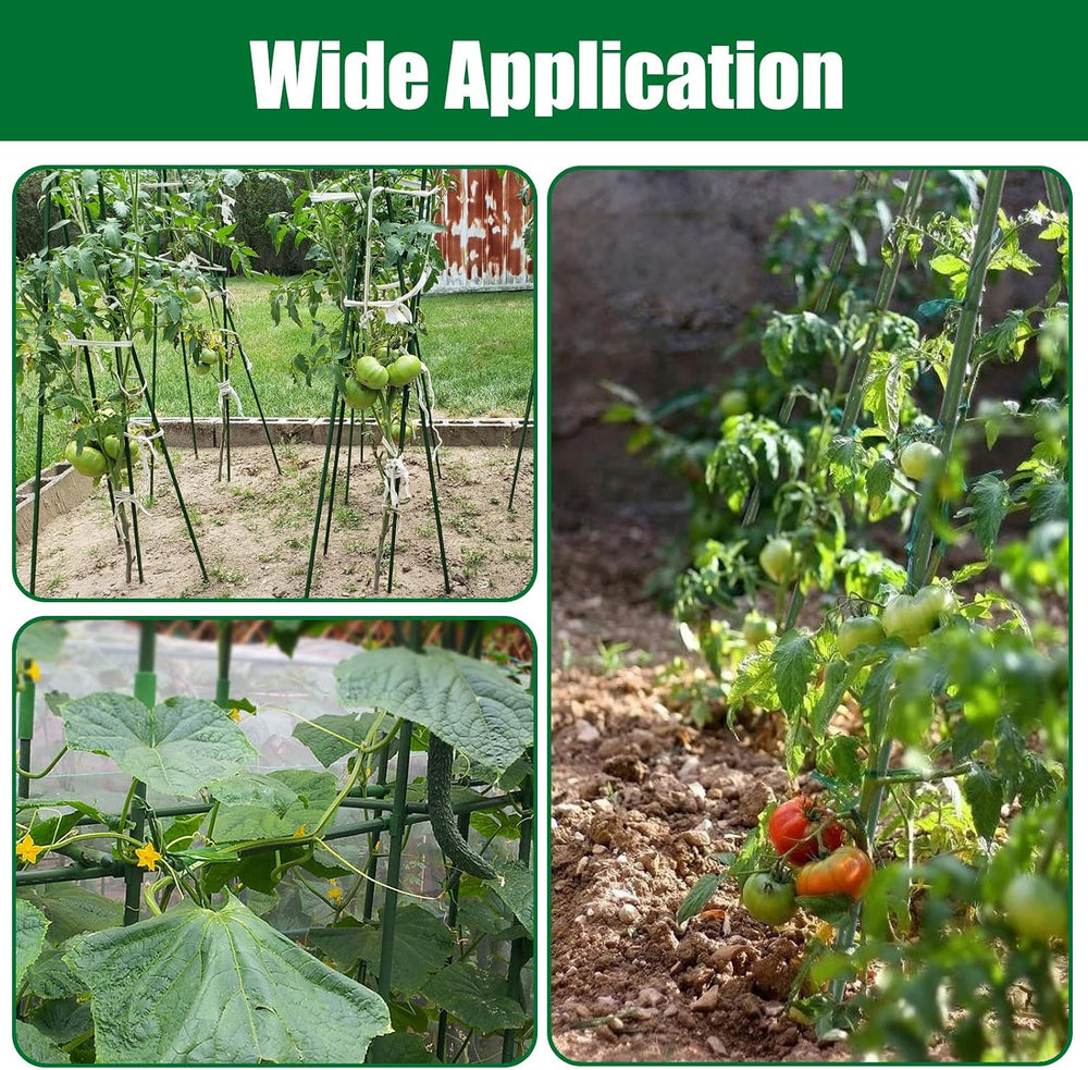 25 Pack 55 Inch Tall Plant Stakes for Tomatoes & Climbing Plants