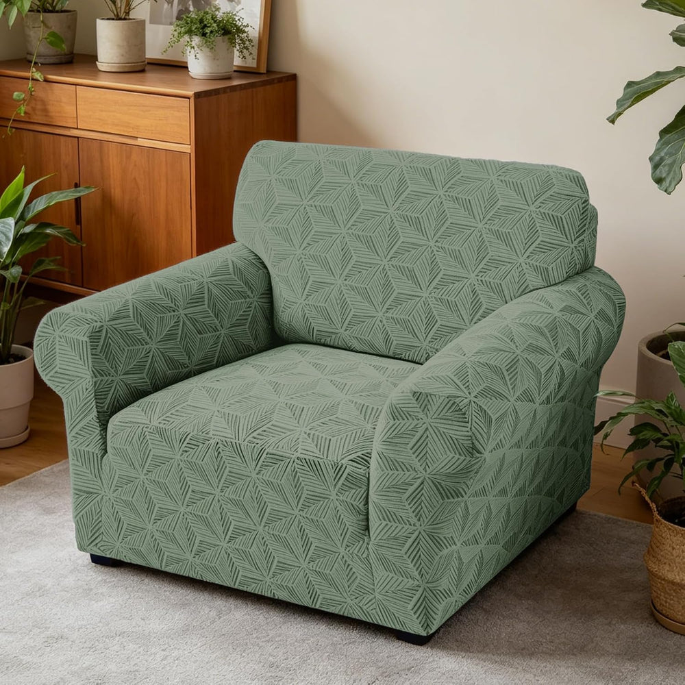 ZNSAYOTX Stretch Chair Cover, 1 Piece Couch Covers for 1 Seat Sofa, Jacquard ...
