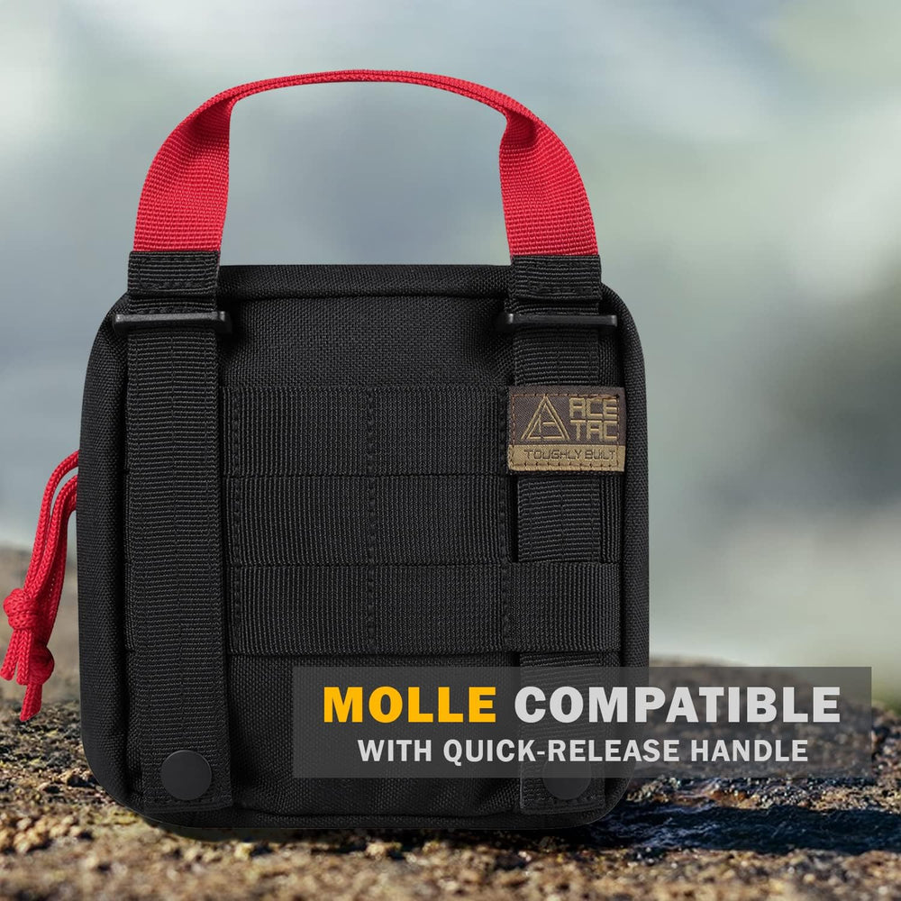 Everlit 180 Pieces Tactical First Aid Kit IFAK Molle EMT Pouch Outdoor Campin...