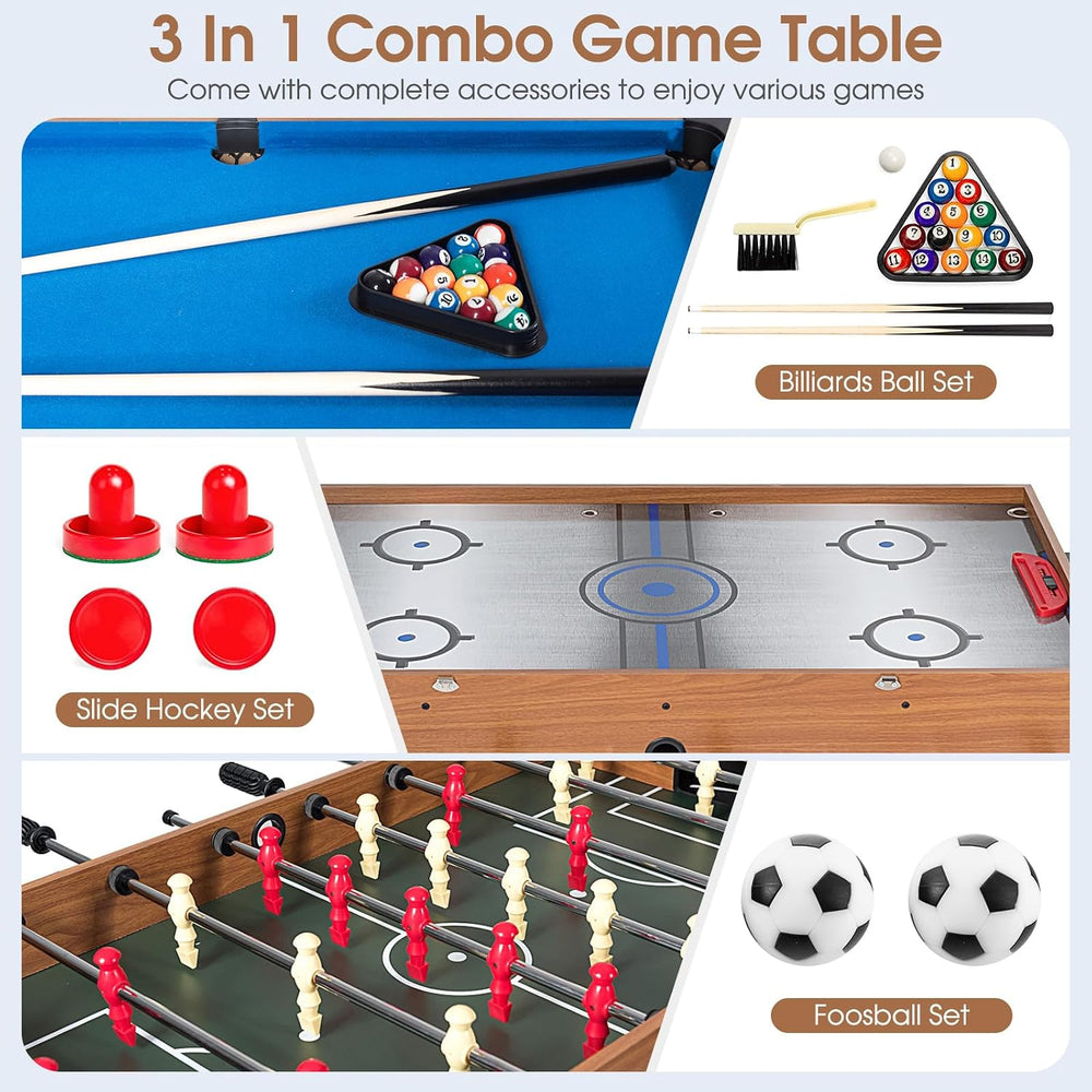 KOTEK Multi Game Table, 3 in 1 Gaming Table for Adults
