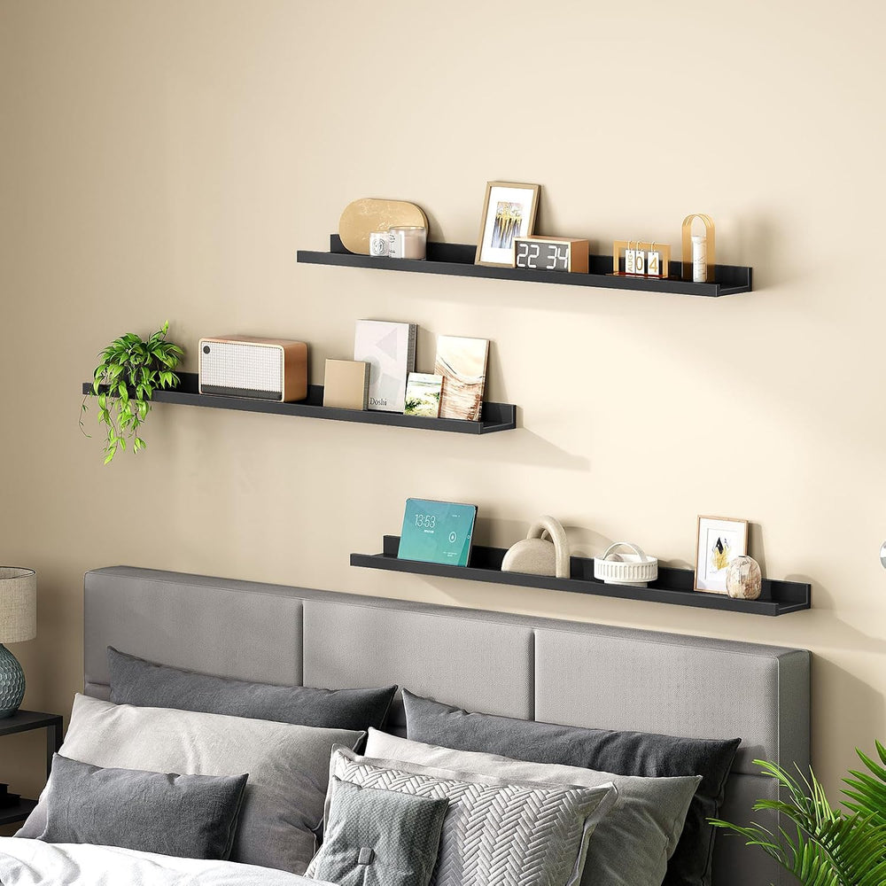 HOOBRO Floating Shelves, Wall Shelf Set of 3, 47.2 Inches Hanging Shelf