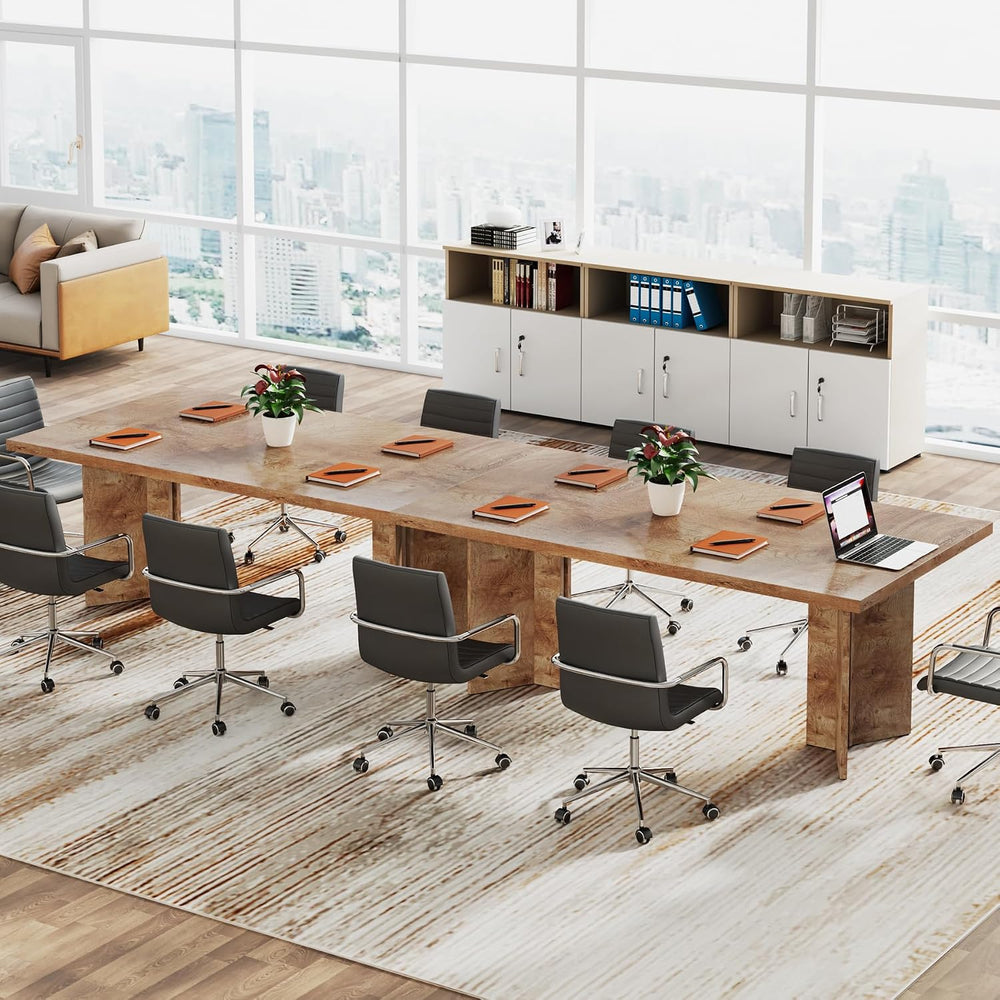 Tribesigns 63-inch Executive Desk, Vintage Home Office Computer Desk with Lar...