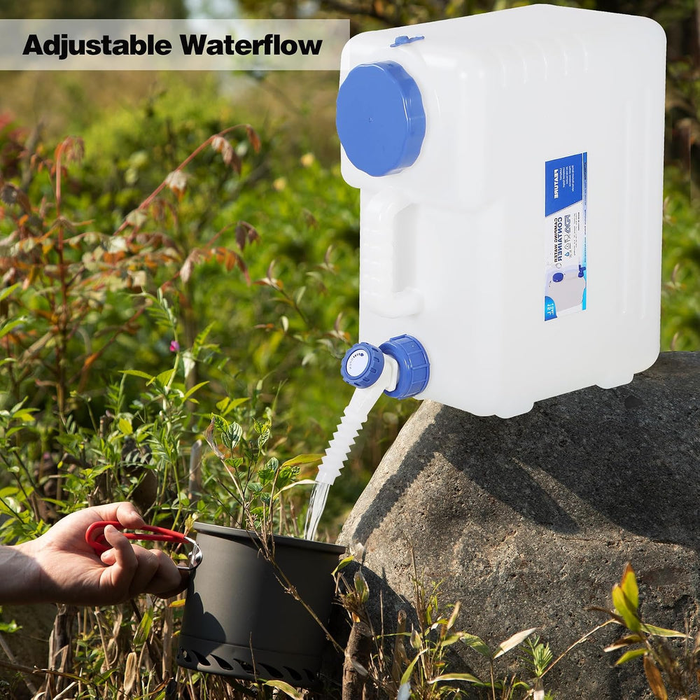 REDCAMP 4 Gallon/15L Portable Water Container with Spigot,Camping Water Jug,C...