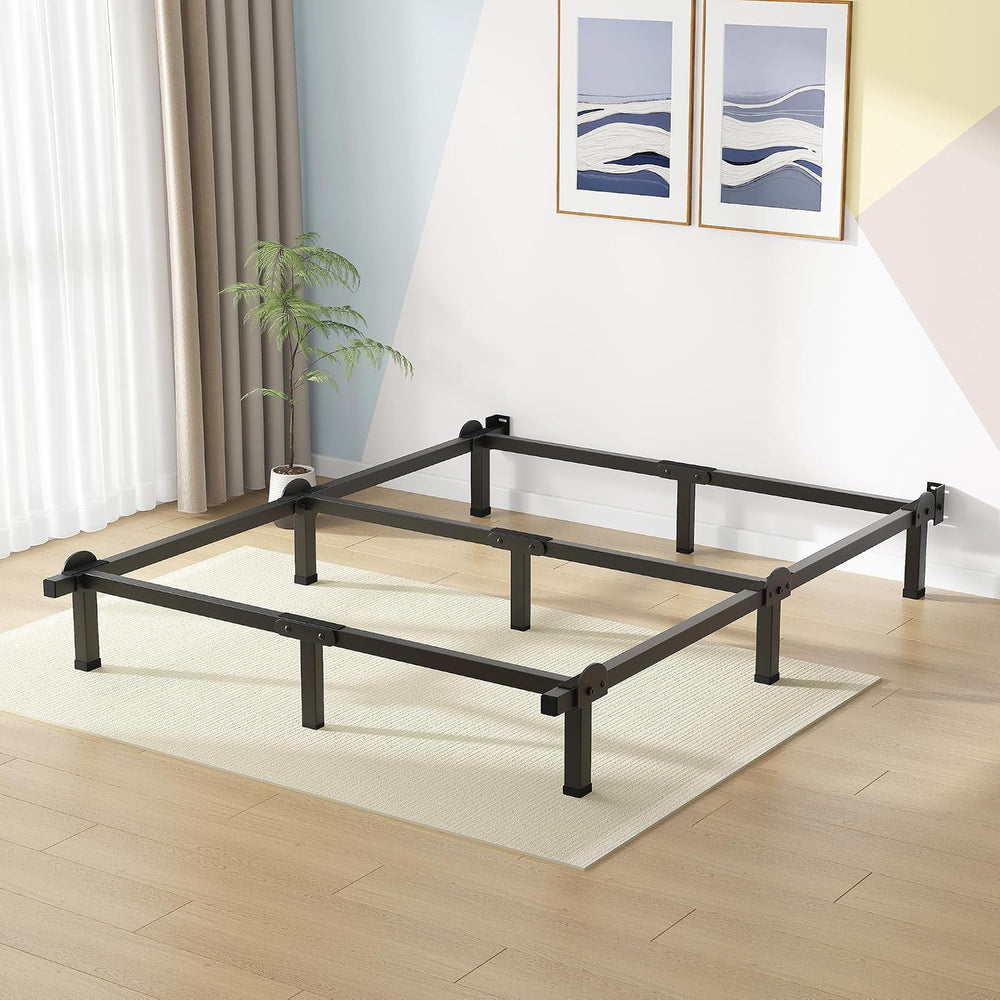 Superay Metal Bed Frame, 9-Leg Bed Base for Box Spring, King, 8 Inch