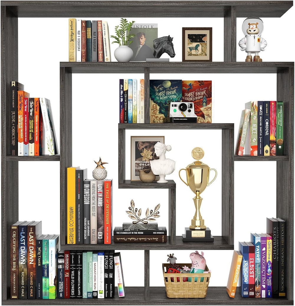 Geometric Wall Mounted Shelf, Freestanding Display Shelves for Collectibles