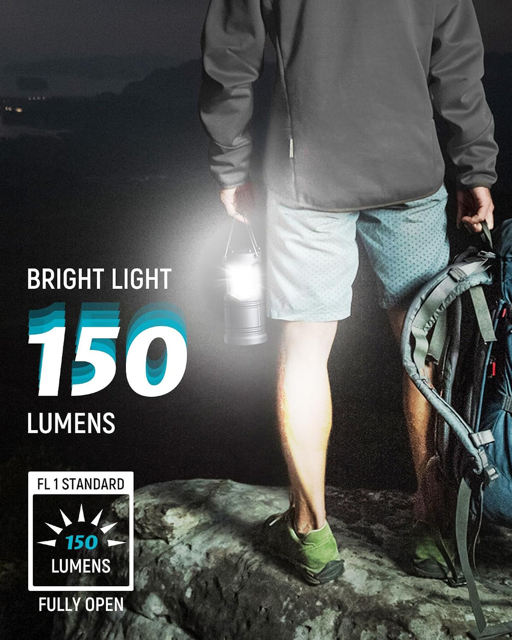 Lichamp 4 Pack LED Camping Lanterns, A4GY