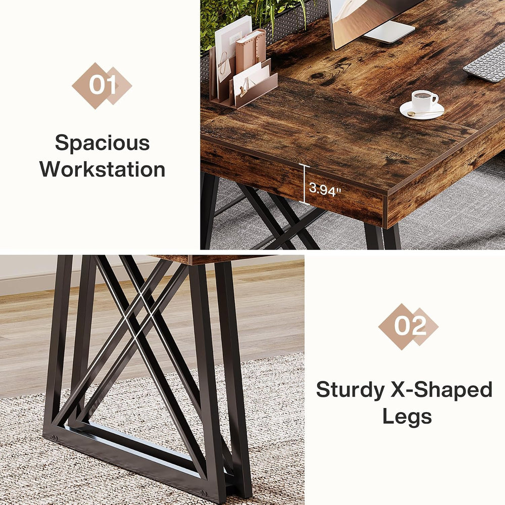 Tribesigns 63-Inch Executive Desk, Large Office Computer Desk