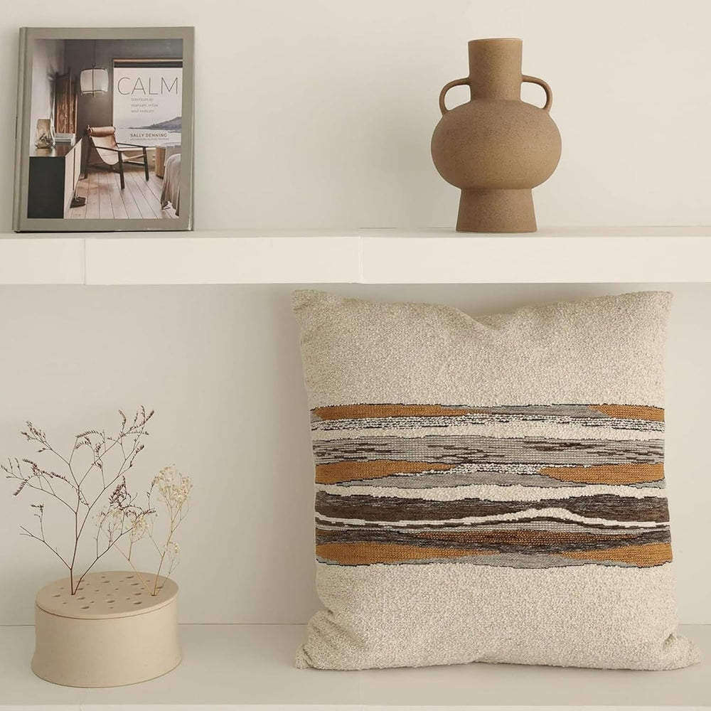Throw Pillow Covers, Pack of 1, Combos, Mustard, 20"x20"