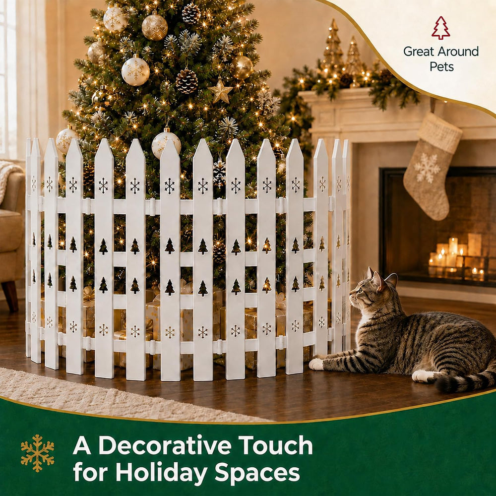 24 Inch Extra Tall Christmas Tree Fence, 24 Pack