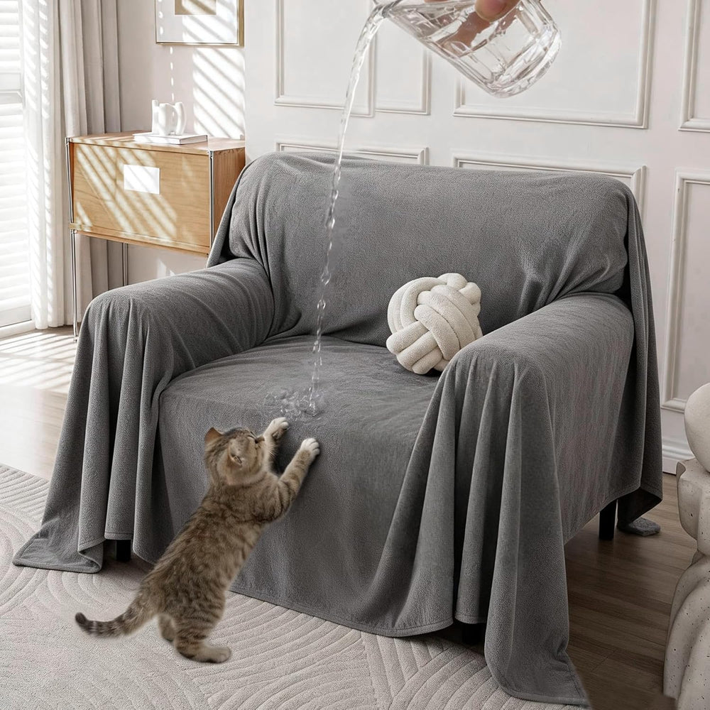 Waterproof Chair Couch Cover, Cat Scratch Single Sofa Covers