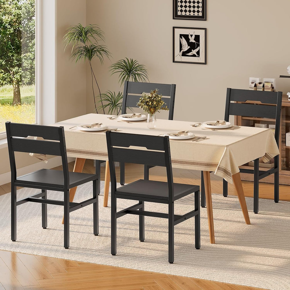 RALGEND Black Dining Chairs Set of 4, Kitchen Chairs Set of 4