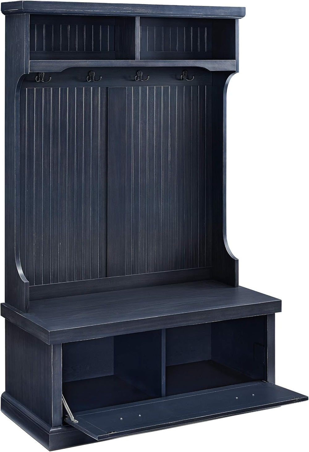 Crosley Furniture Seaside Hall Tree, Shoe Rack Bench