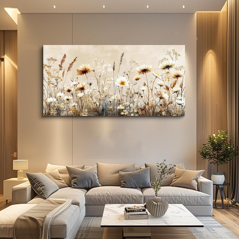 XIGUANGART Floral Wall Art, Large Wall Art, Flower Pictures Wall Decor, Elega...