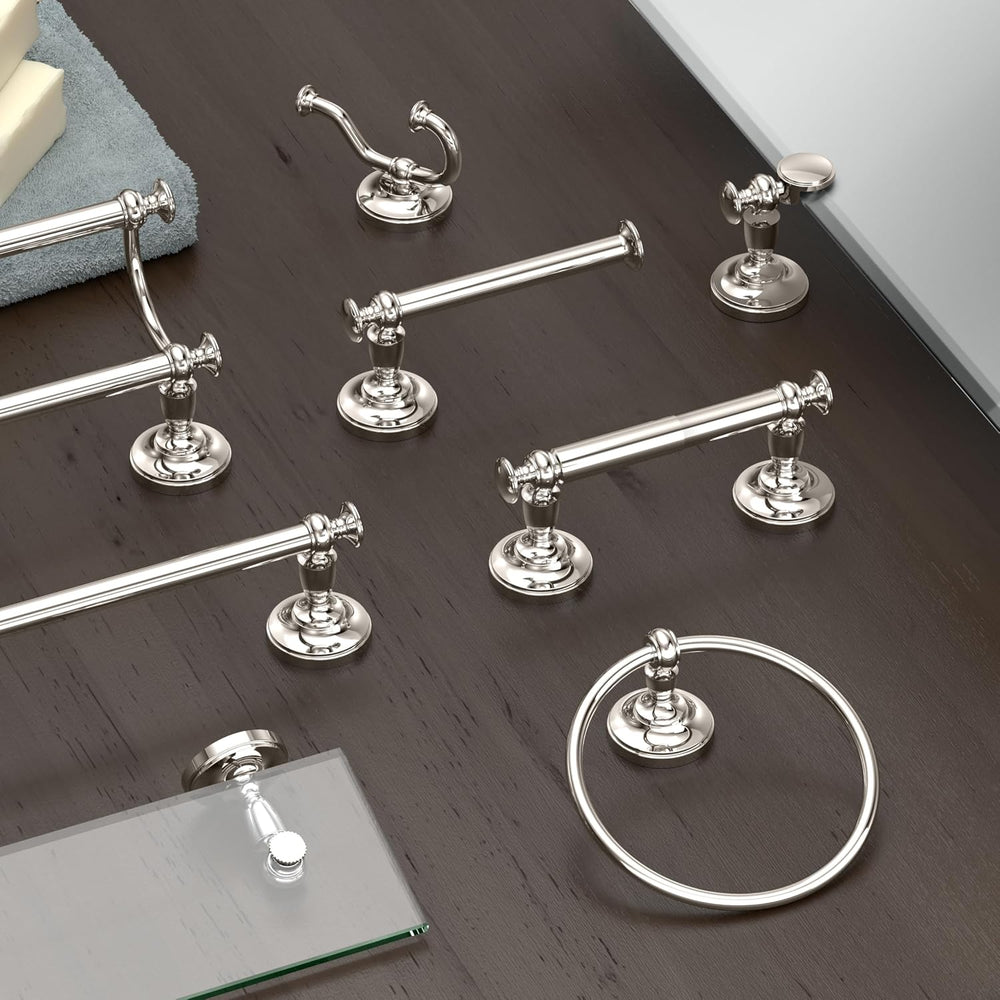 Gatco 4121 Tavern 18" Towel Bar, Polished Nickel