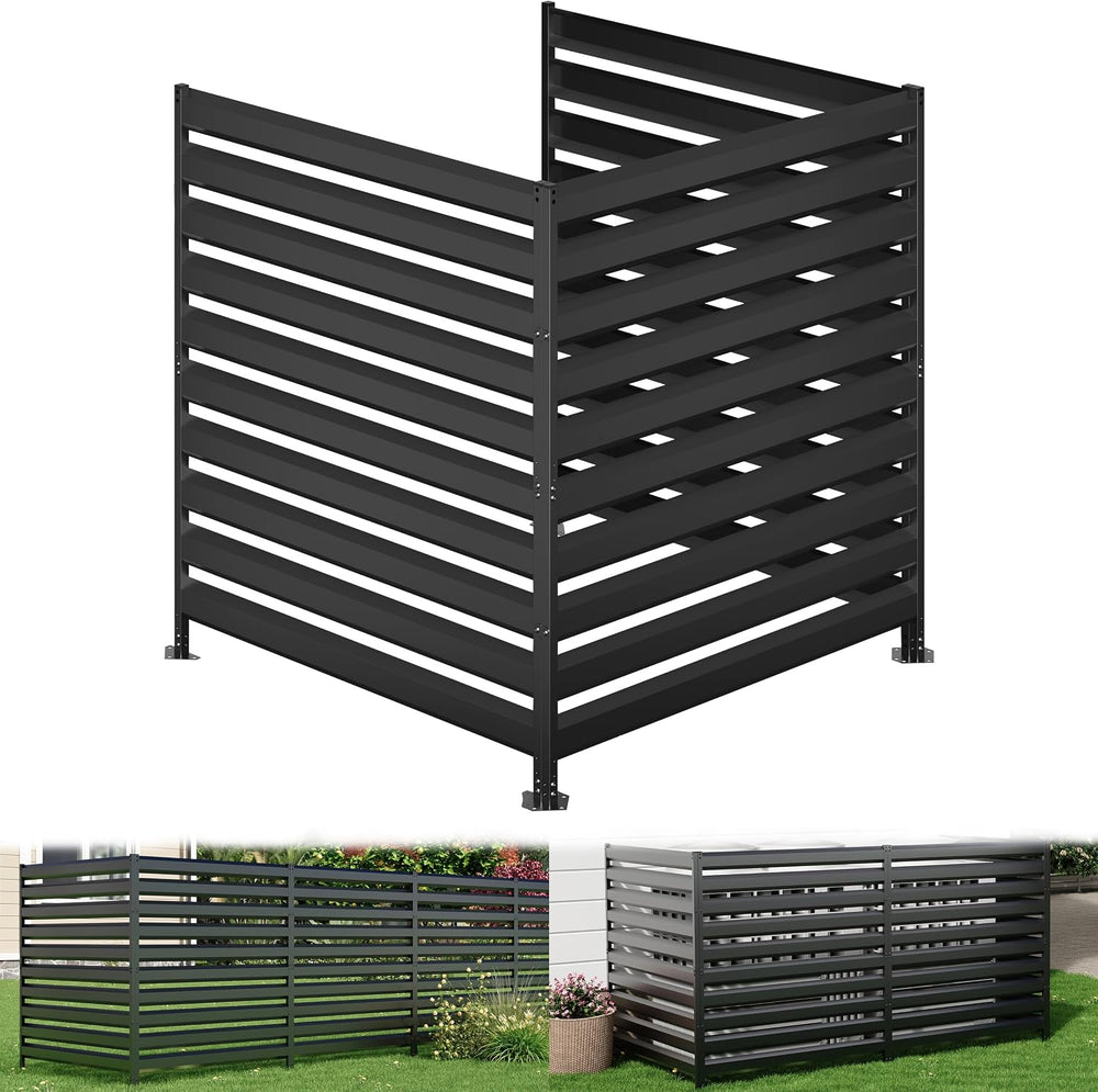 42" H x 38" W (3 Panels) Air Conditioner Fence Panels, Outdoor Free...
