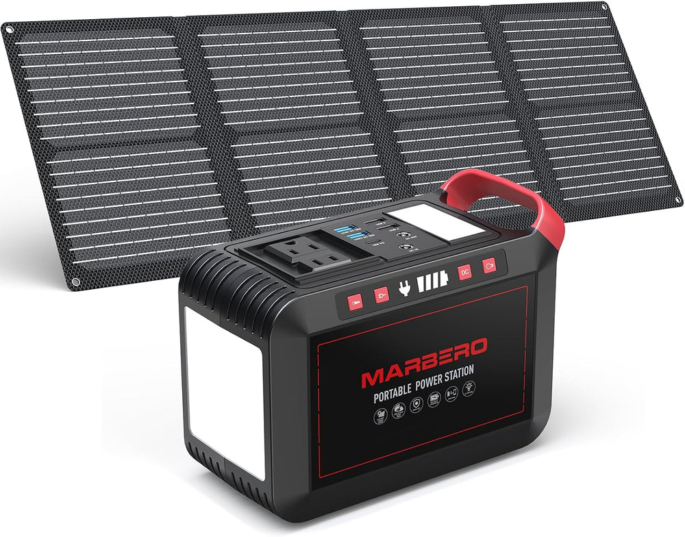 MARBERO 237Wh Solar Generator with Solar Panel Included Portable Power Statio...