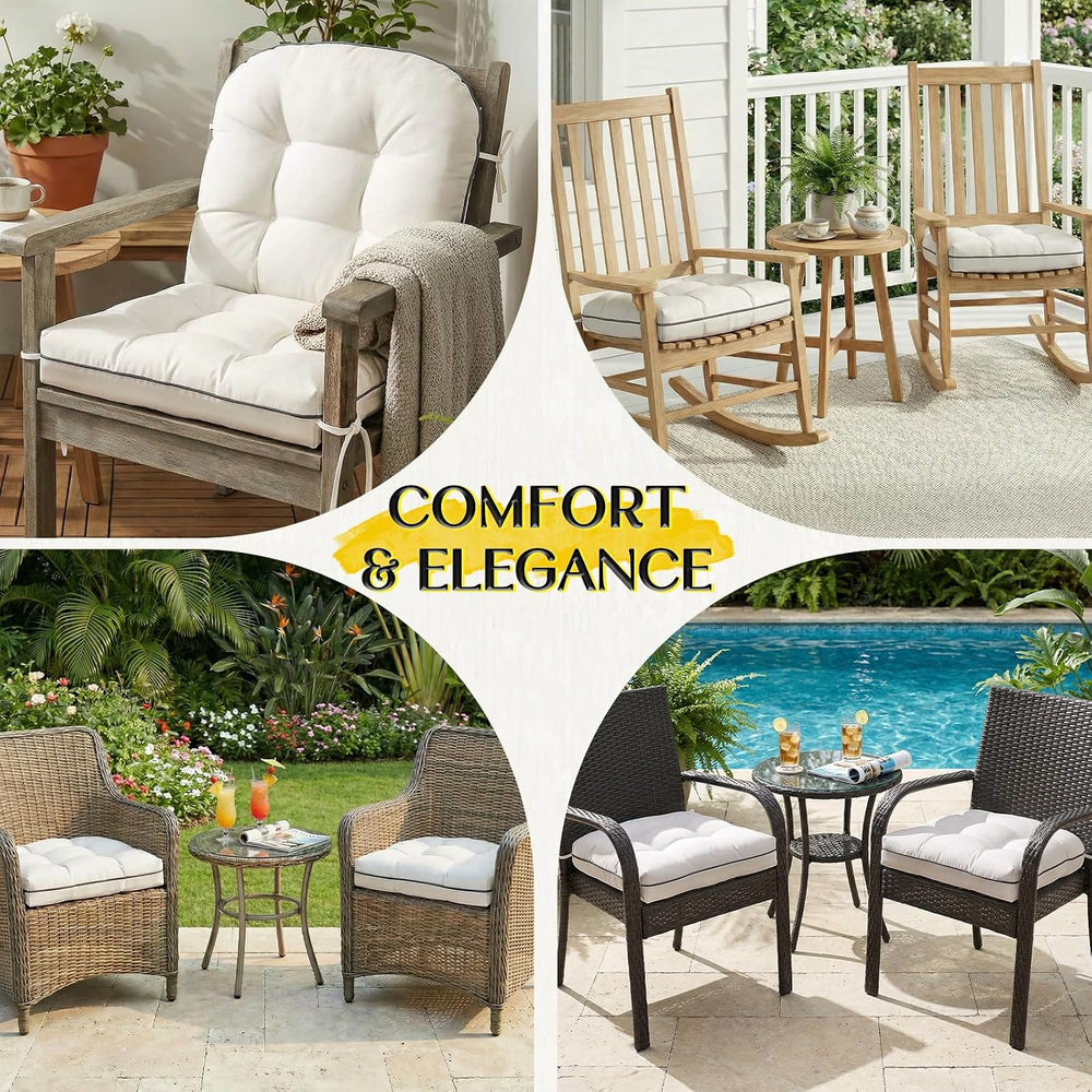 1 MIDDLE ONE Outdoor Chair Cushions Set of 2, Outdoor Cushions for Patio Furn...