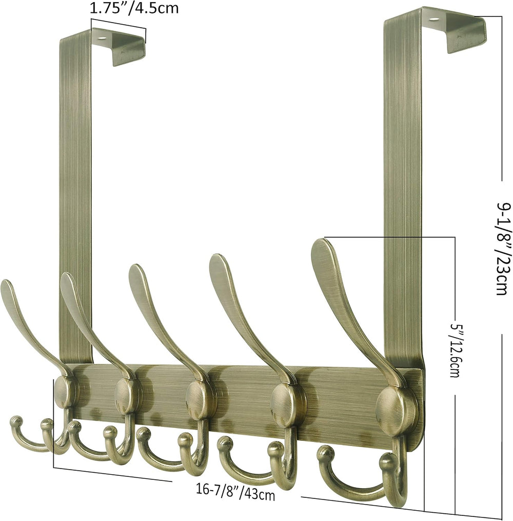 SKOLOO Over The Door Hook - for Doors up to 1-3/4'' Thickness, Pack o...