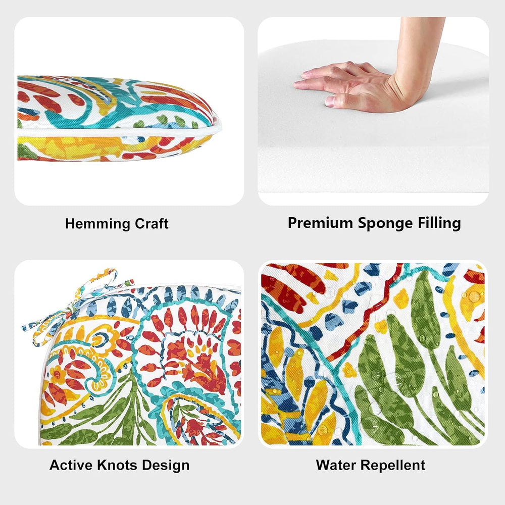 LVTXIII Indoor/Outdoor Chair Cushions Seat Cushions with Ties, Patio Chair Pa...