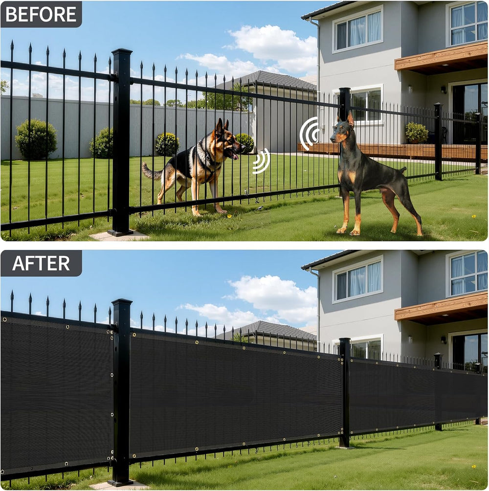 4x50ft Fence Privacy Screen for Decoration Garden(Blue and White)