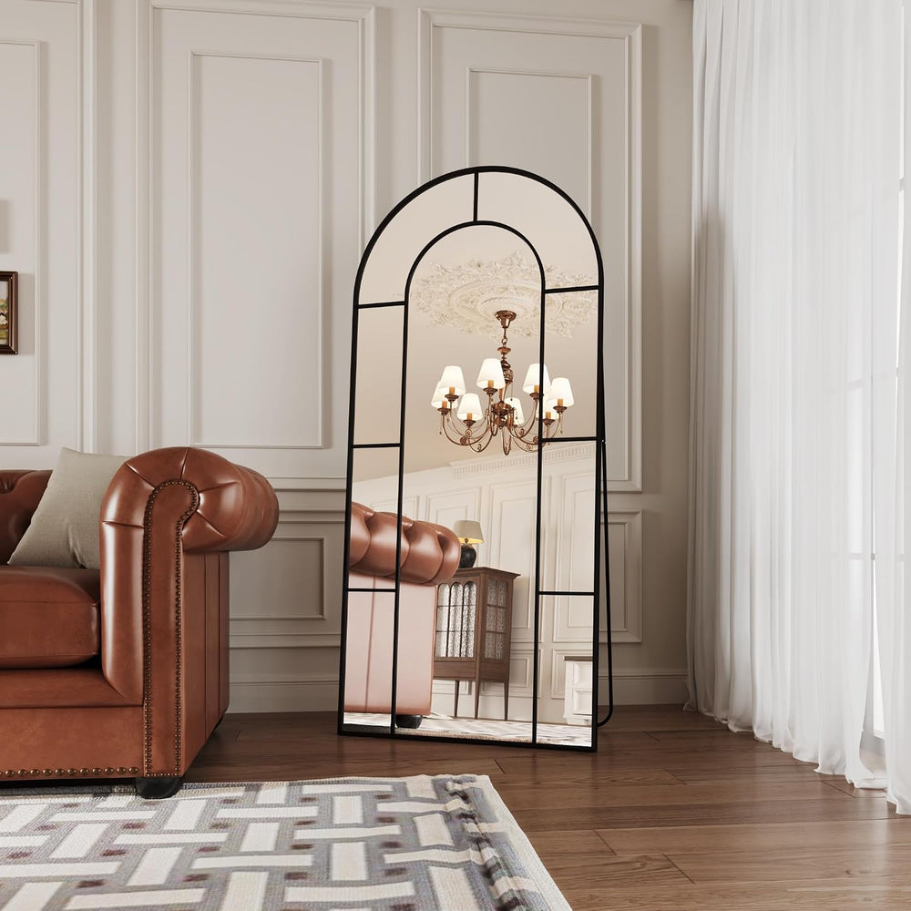 AUYHM 32"x71" Floor Mirror,Standing Mirror Full Length,Large Arched...