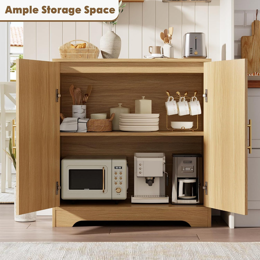 30"W Sideboard Buffet Cabinet, Boho Entryway Storage, Coffee Bar Cabinet