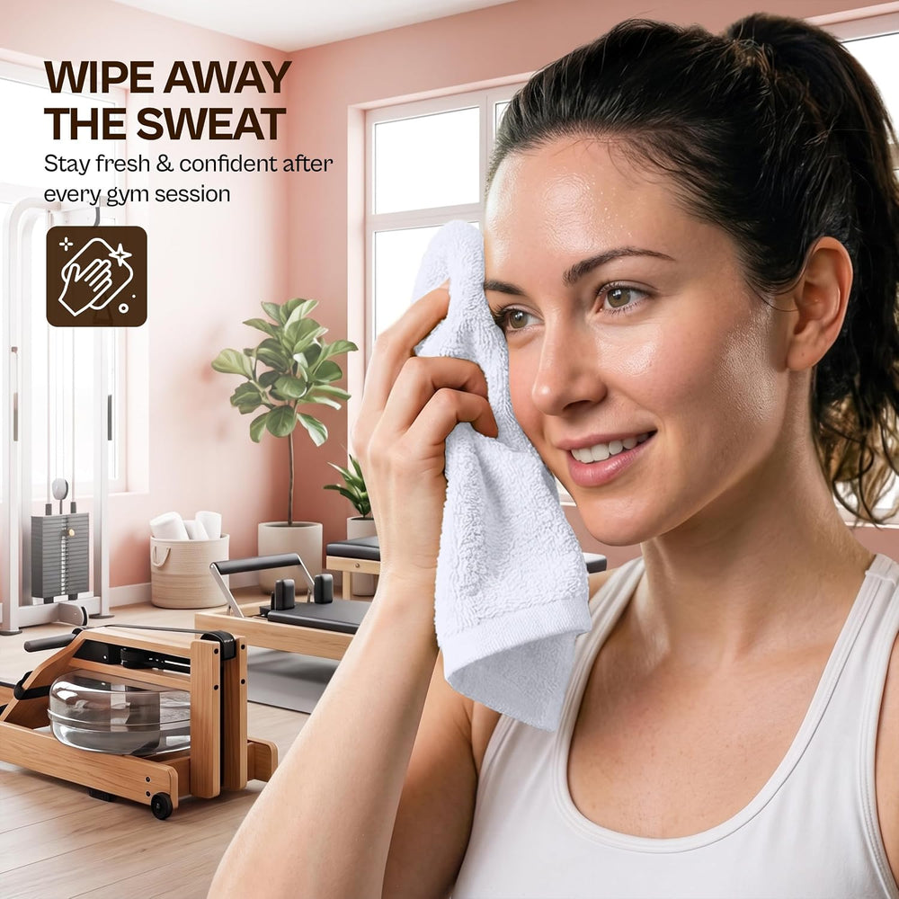 Utopia Towels 60 Pack Washcloths, 12x12 In, 100% Cotton, White