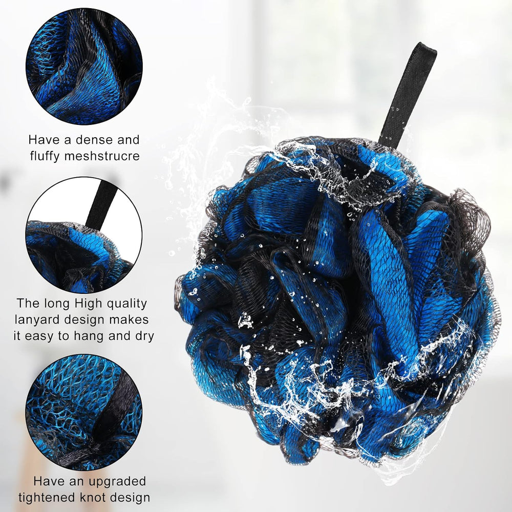 Sunnyray 36 Pcs 50g Bath Shower Loofah Sponge Bamboo Charcoal Shower Ball Bod...