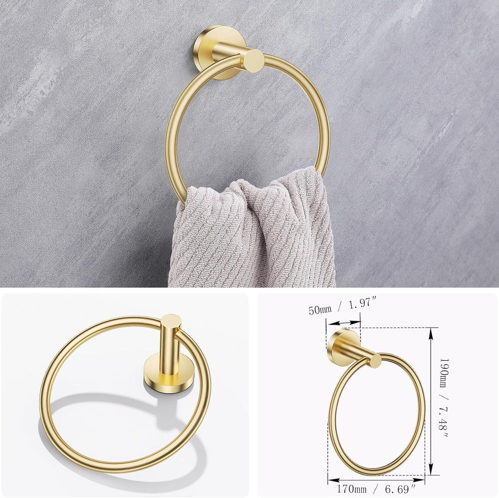 Lairuier Bathroom Hardware Set, 4-Piece Towel Holder Set Include Toilet Paper...