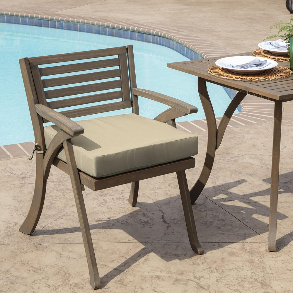 Arden Outdoor Seat Pad Chair Cushion, 21x21, Tan