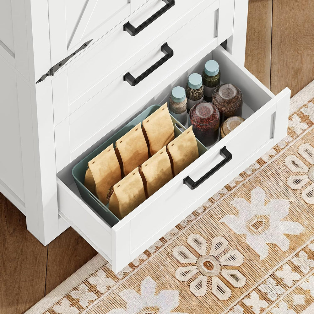 TEENFON Storage Cabinet with Doors & Adjustable Shelf