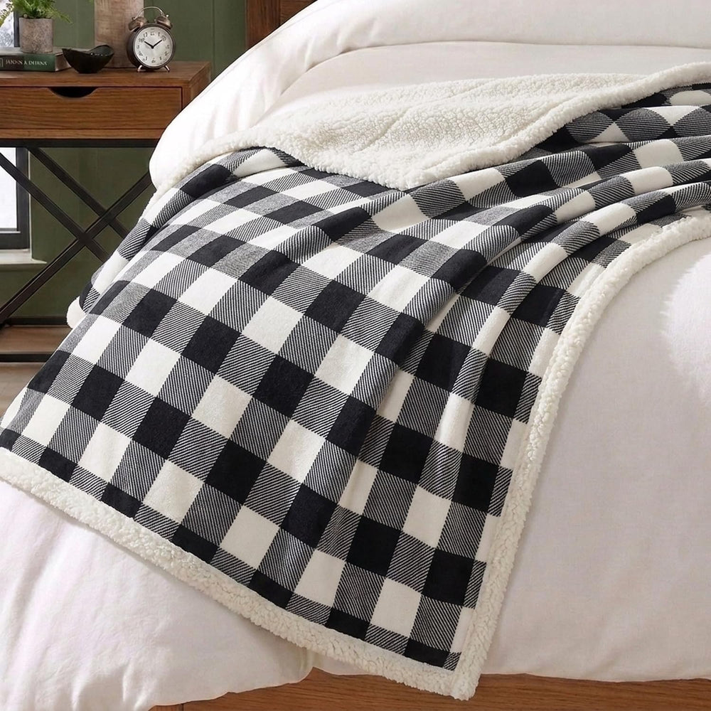 Eddie Bauer - Sherpa Reverse Throw Blanket for Bed or Couch, 50 x 60