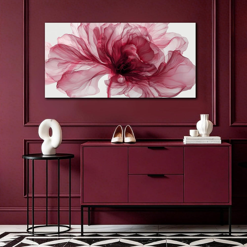 MXUNYZ Red Flower Canvas Wall Art bedroom Abstract Print Painting