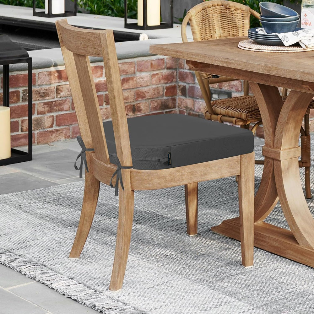 idee-home Outdoor Chair Cushions Set of 2, 19 x 19 Outdoor Seat Cushions