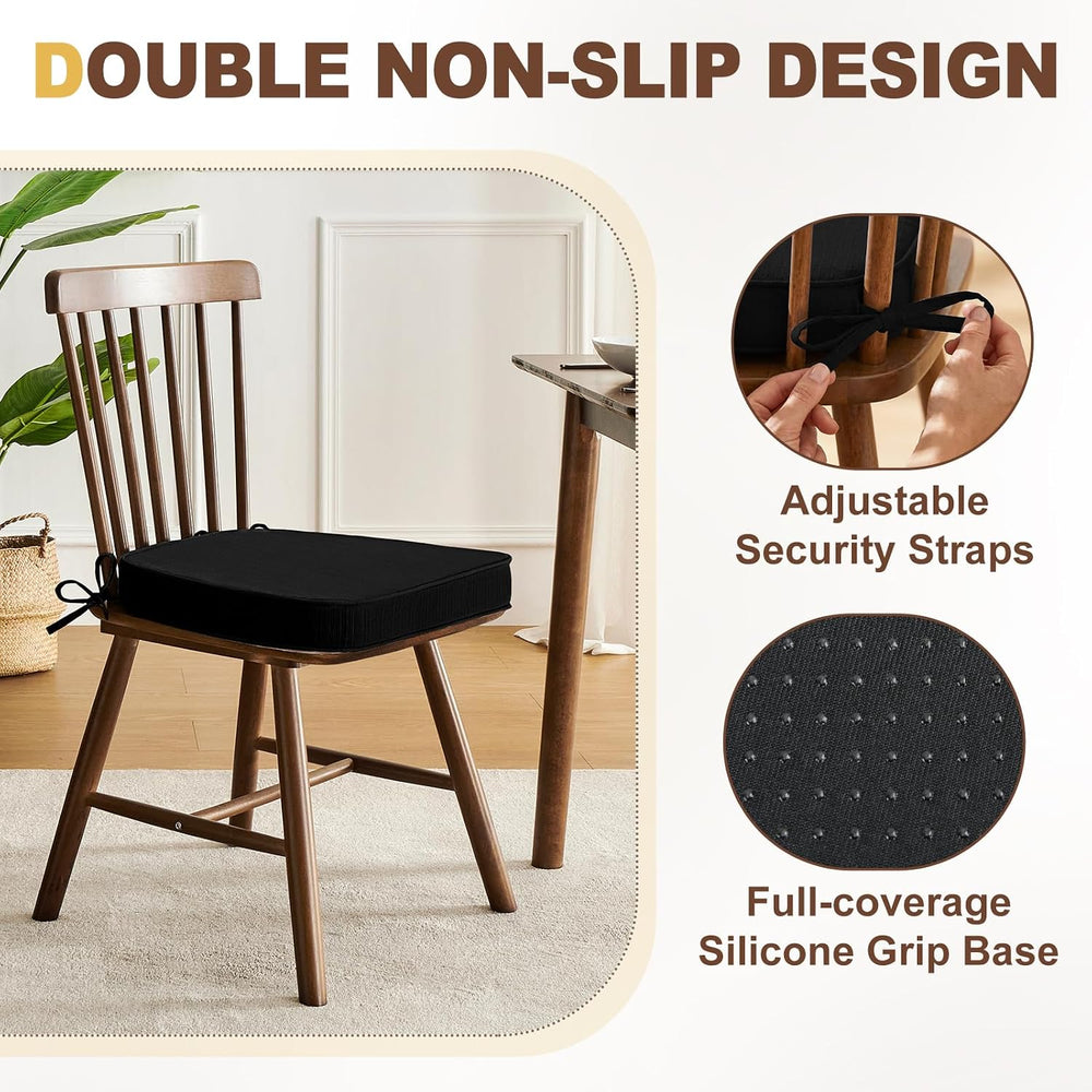 downluxe Chair Cushions for Dining Chairs, Waterproof Kitchen Chair Pads, Non...