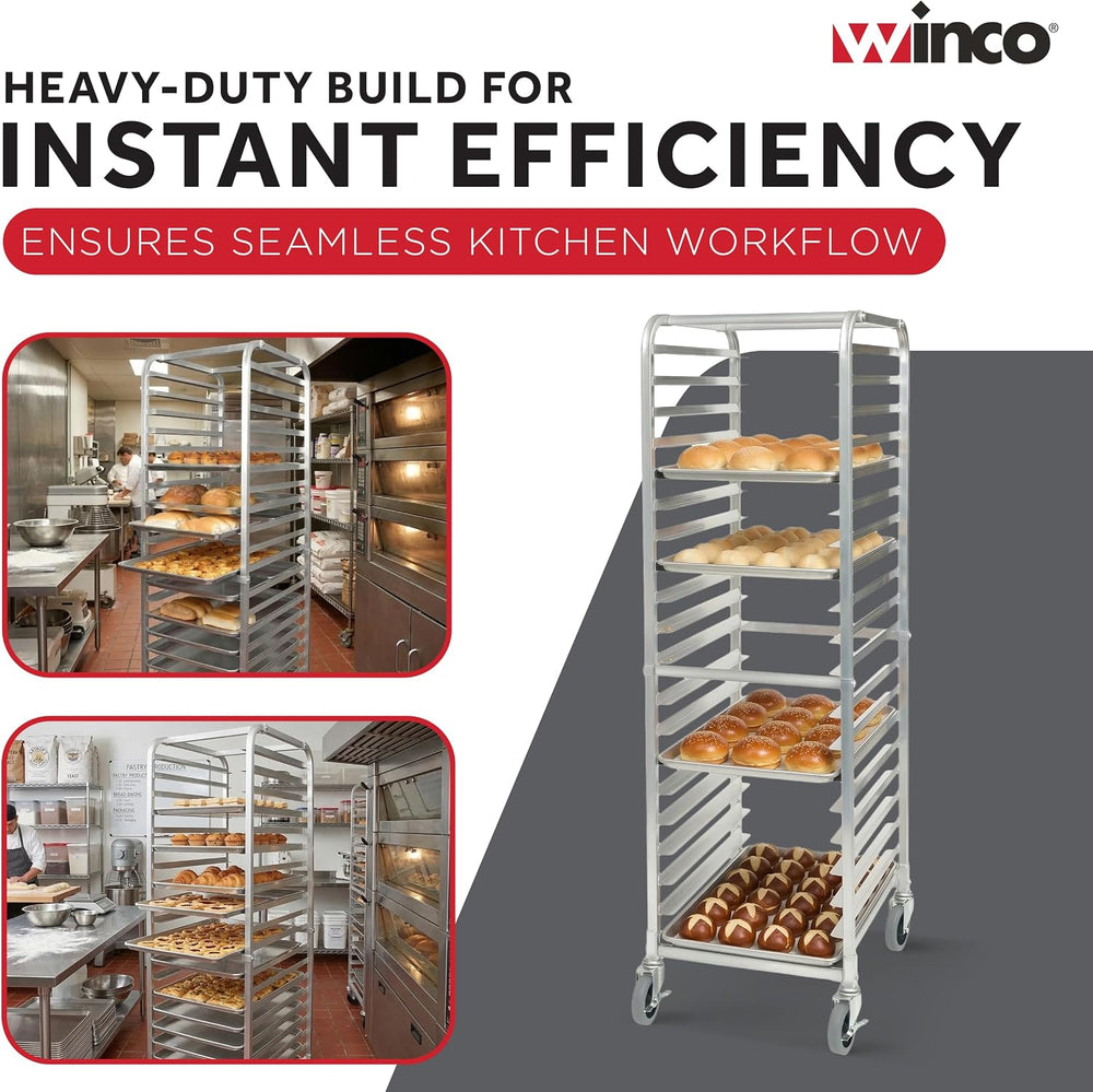 Winco 650 lb 3" Aluminum Sheet Pan Rack, 20 Tier