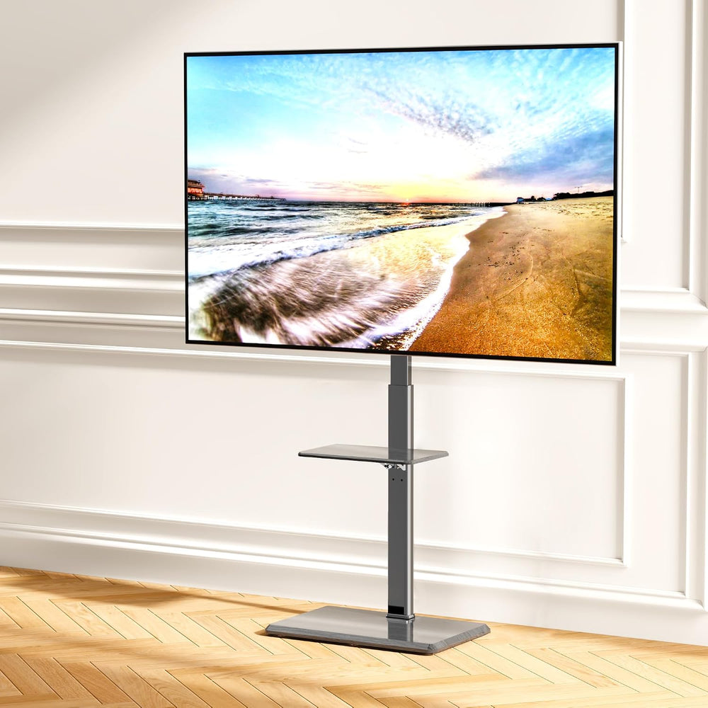 Floor TV Stand with Removable Media Shelf for 32-75 Inch TVs up to 110 lbs