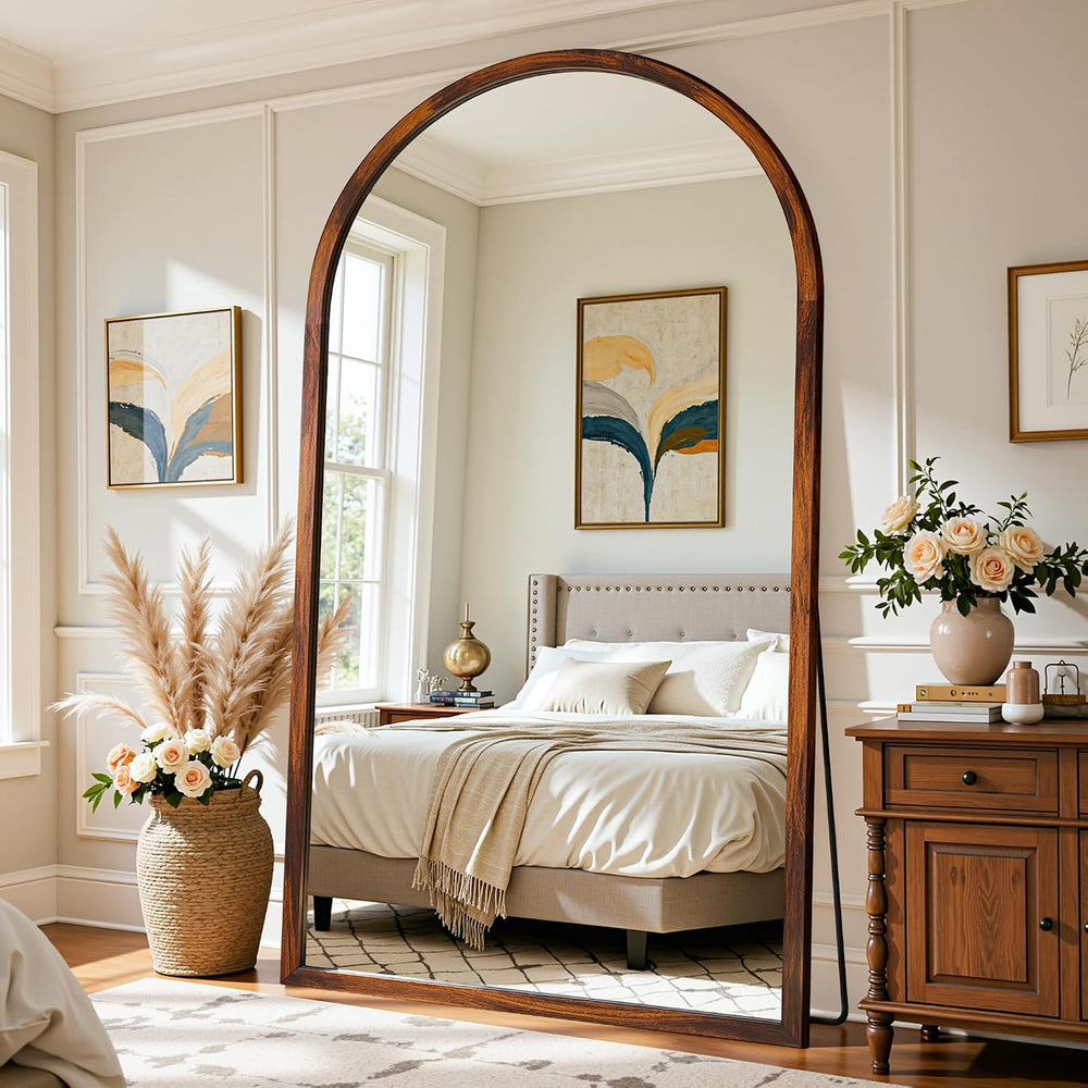 Full Length Mirror 82"×44" Floor Mirror Standing Tall Mirror, Arche...